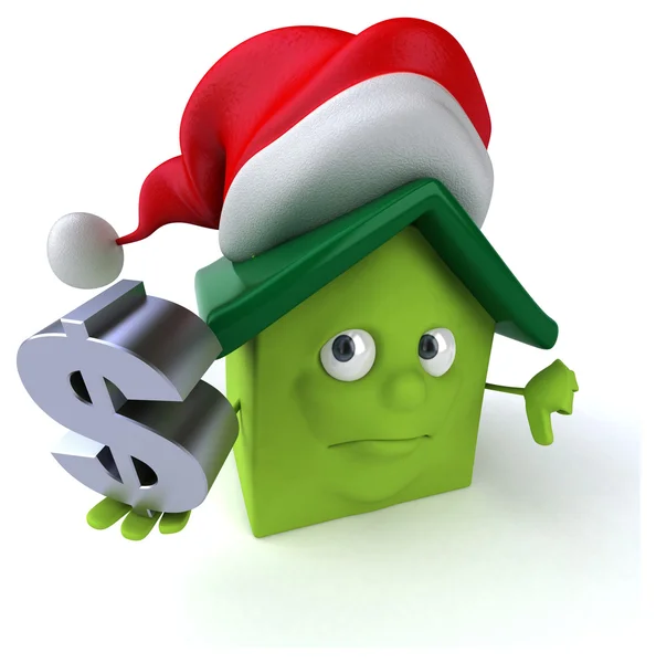 Karácsonyi ház dollár — Stock Fotó