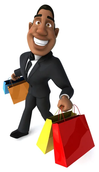 Om cu saci de cumpărături — Fotografie, imagine de stoc