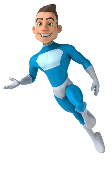 Superhero in blue — Stock Photo, Image