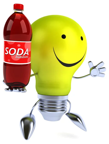 Lampadina con soda — Foto Stock