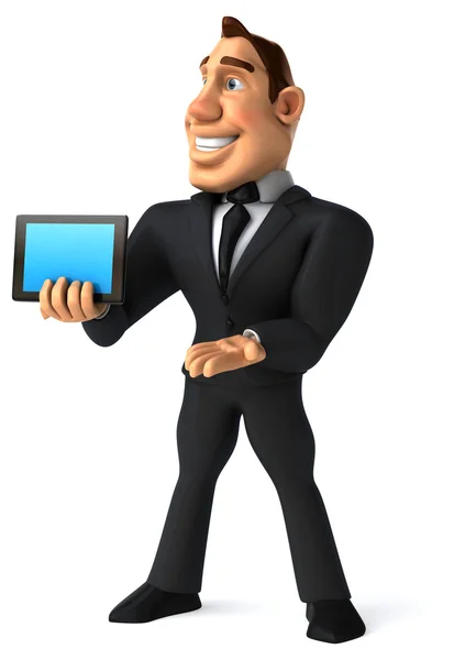Hombre de negocios con tablet — Foto de Stock
