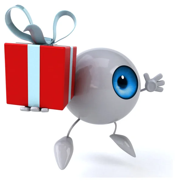 Eye with gift — Stock Photo, Image