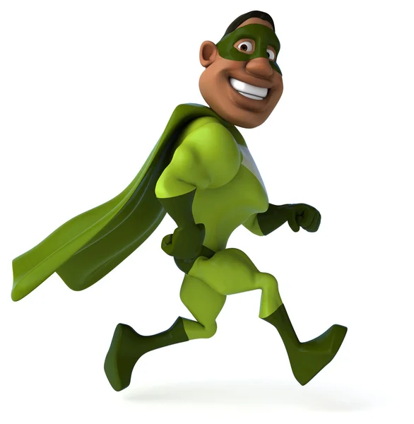 Fun man in superhero costume — Stock Photo, Image