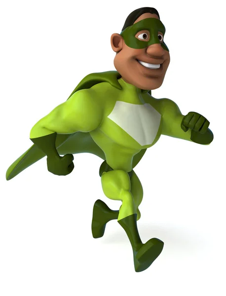 Fun man in superhero costume — Stock Photo, Image