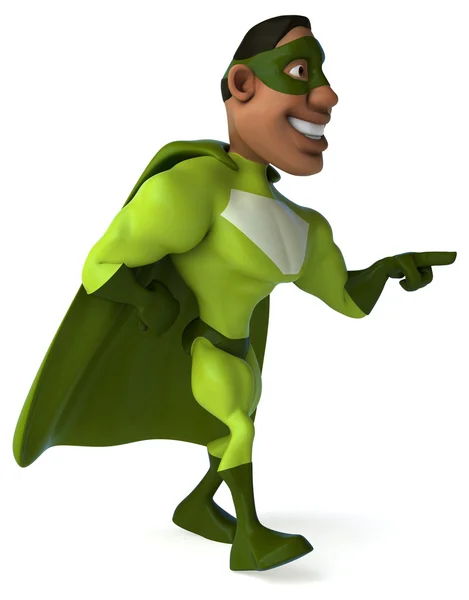 Fun man in superhero costume — Stock Photo, Image