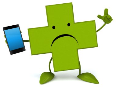 Eczane işareti ile akıllı telefon