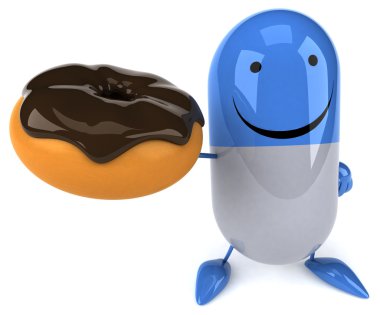 Eğlenceli hap donut ile