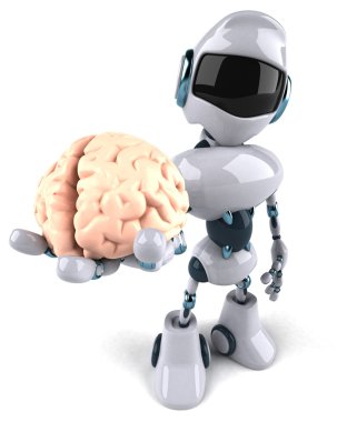 Robot illüstrasyon kavramı