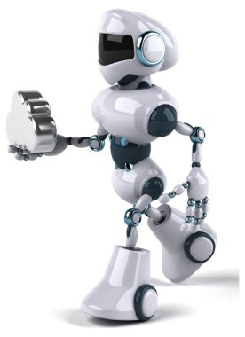 Robot illüstrasyon kavramı