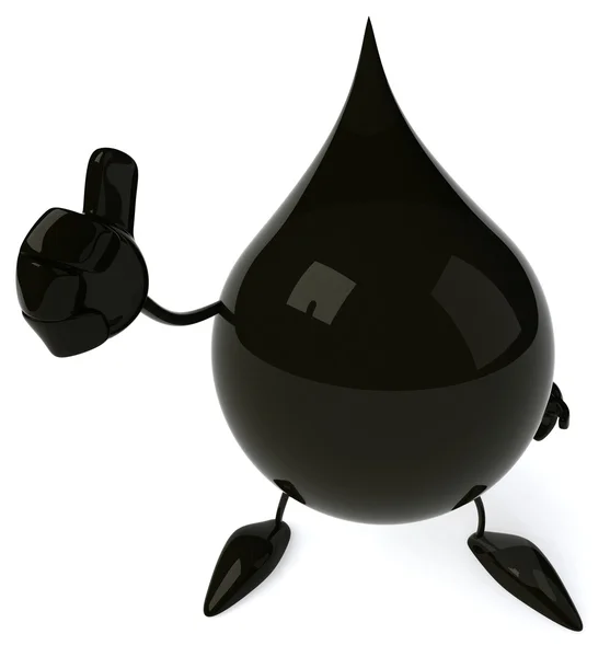 Black Oil drop — Stock Photo, Image