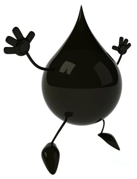 Kropla oleju czarny — Zdjęcie stockowe