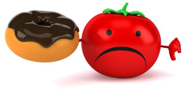 Eğlenceli çizgi film domates