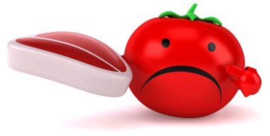 Biftek domates çizimi