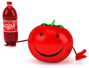 Soda şişesi ile eğlenceli domates