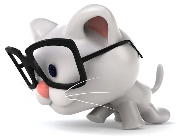 Fun cat in glasses — Stock Photo, Image