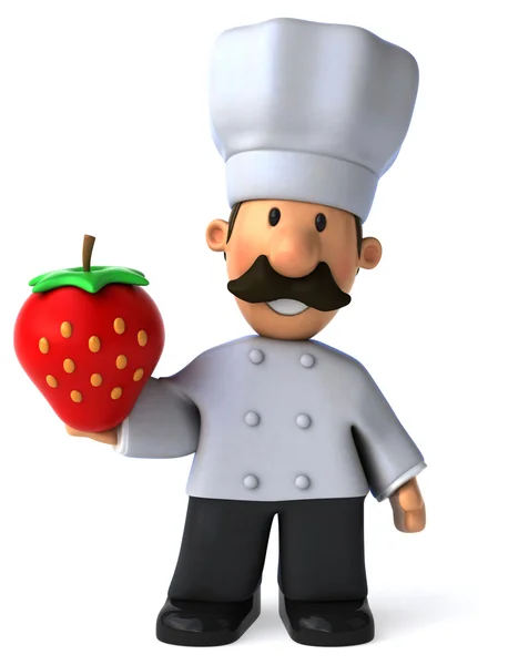 Chef amusant à la fraise — Photo