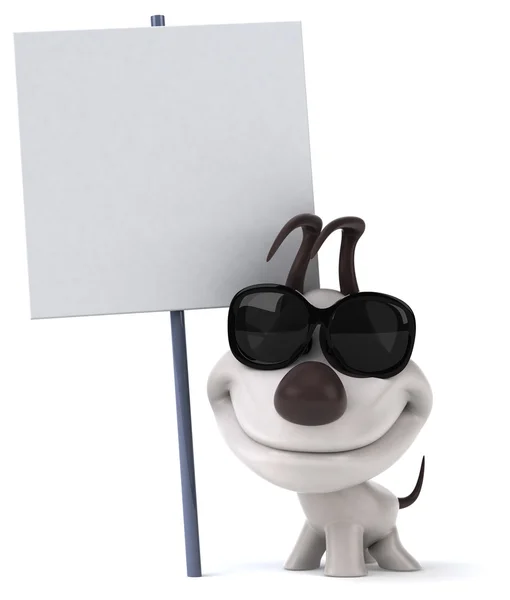 Divertente cane cartone animato — Foto Stock