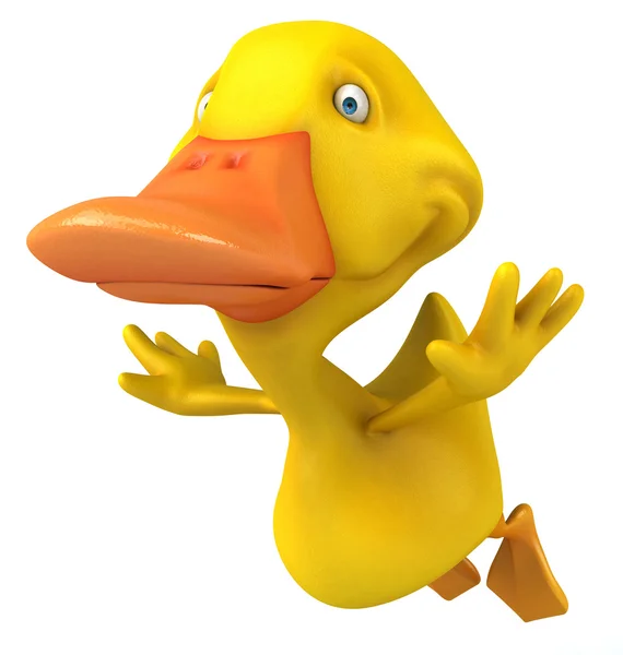 Fun cartoon duck — Stock Photo, Image