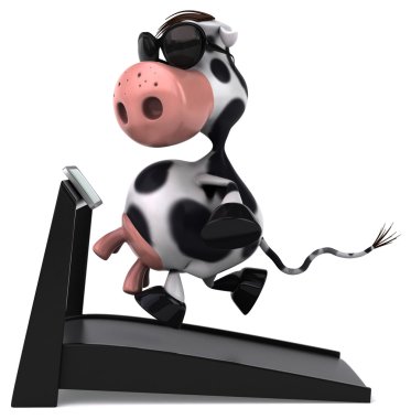 eğlenceli bir inek koşu bandı