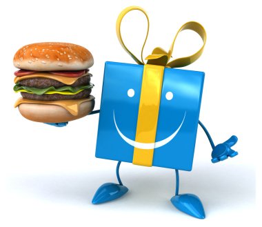 Burger ile eğlenceli çizgi film hediye