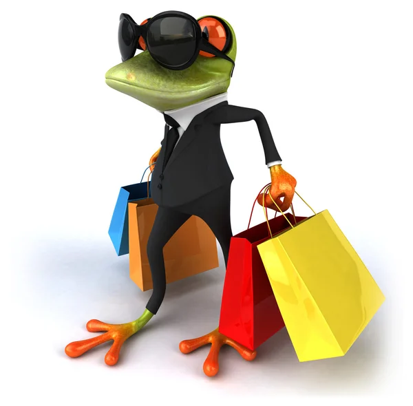 Fun frog in costume — Stock Photo, Image