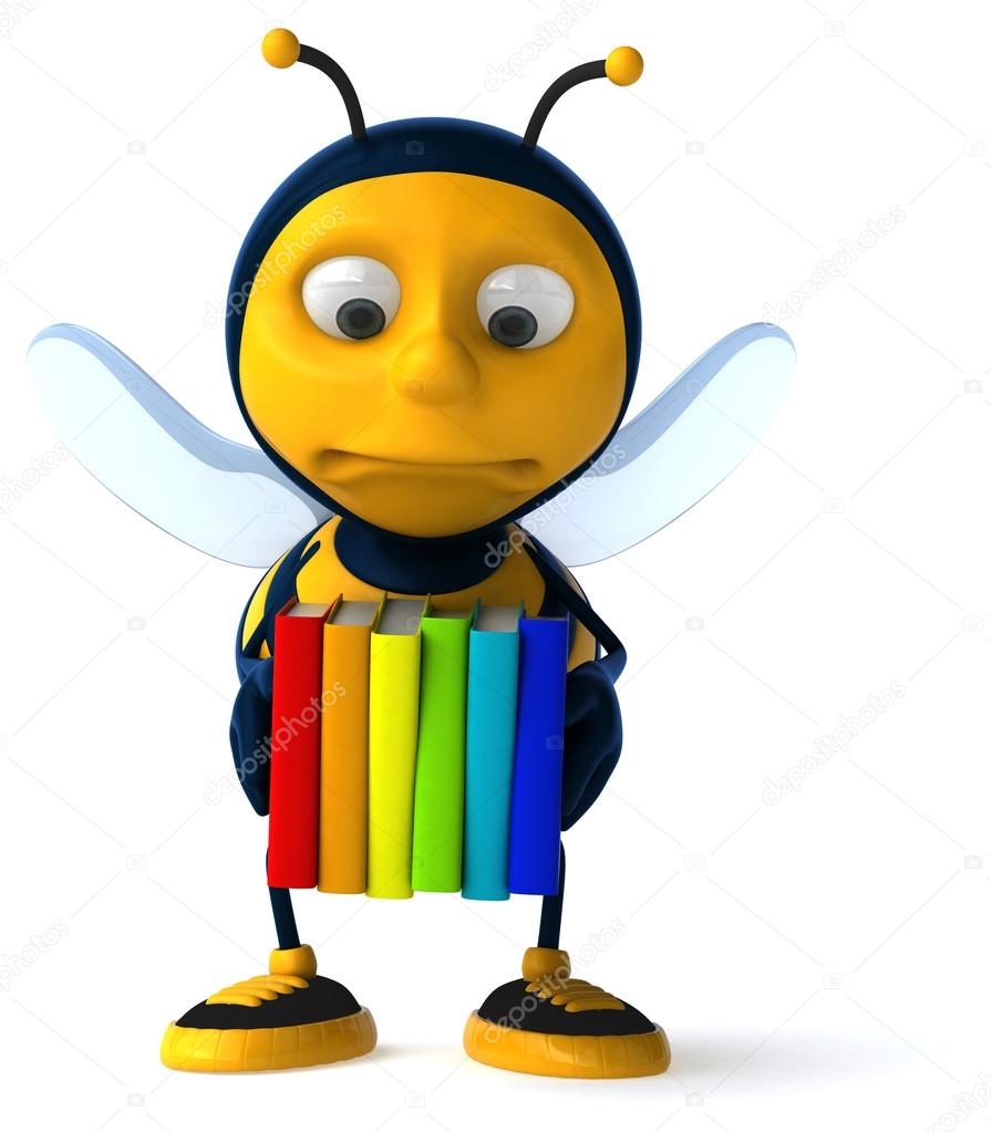 Fun bee with books