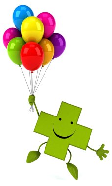 Eczane çapraz balonlarla
