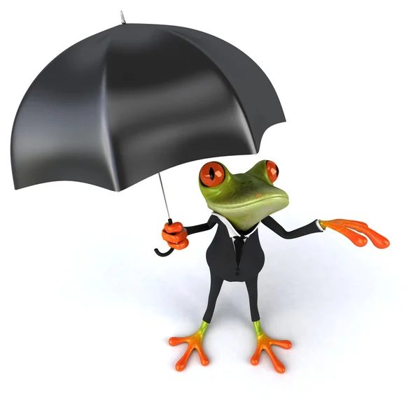 Fun cartoon frog — Stock Photo, Image