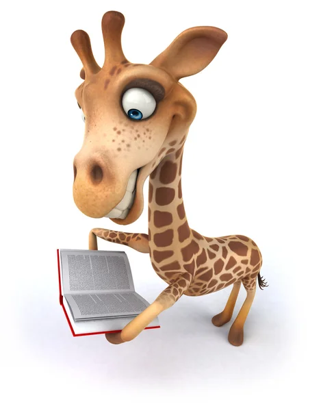 Girafe de dessin animé amusant — Photo