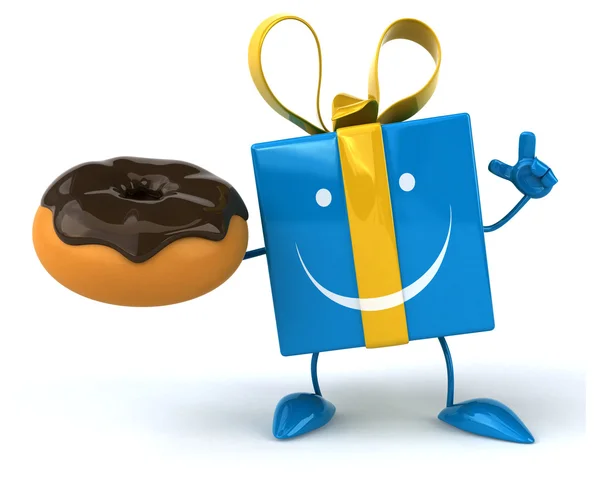 Grappig cadeau bedrijf donut — Stockfoto