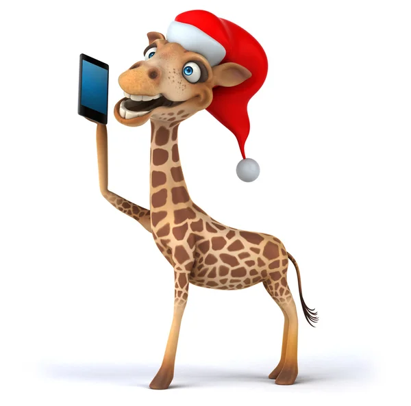 Fun cartoon giraffe — Stock Photo, Image