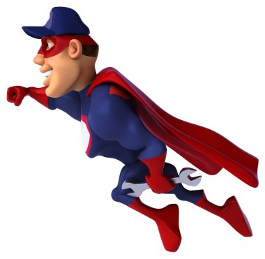 Anahtar ile eğlenceli süper kahraman