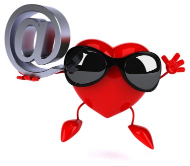 Eğlenceli çizgi film kalp