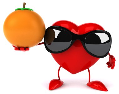 Eğlenceli çizgi film kalp