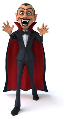 Vampir kostümü eğlenceli adam