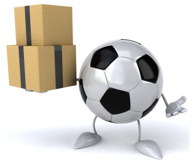 Kutuları ile eğlenceli futbol topu