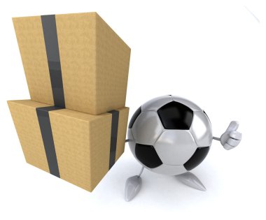 Kutuları ile eğlenceli futbol topu