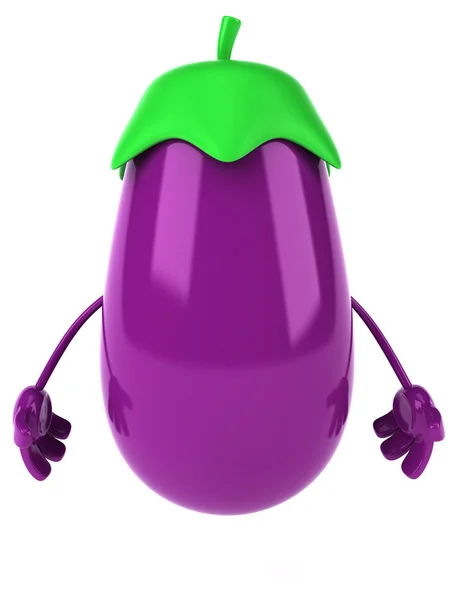 Fun cartoon eggplant — Stock Photo, Image