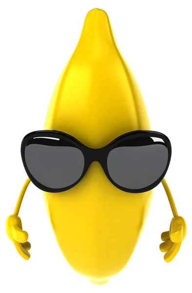 Banane amusante avec des lunettes de soleil — Photo