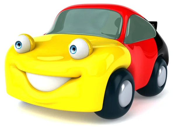 Spaß Cartoon Auto — Stockfoto