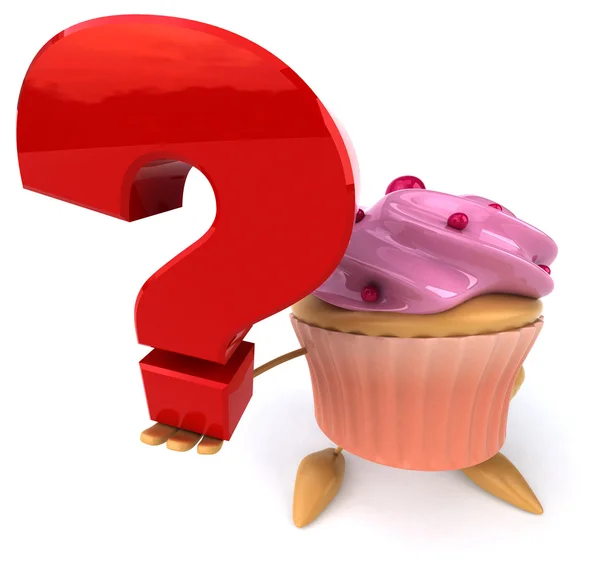 Fun cupcake with question mark — Stock Photo © julos 58575325