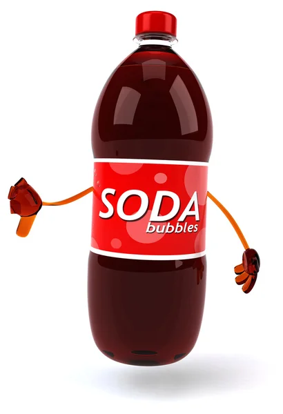 Soda bottle isolated on white — Stock Photo, Image