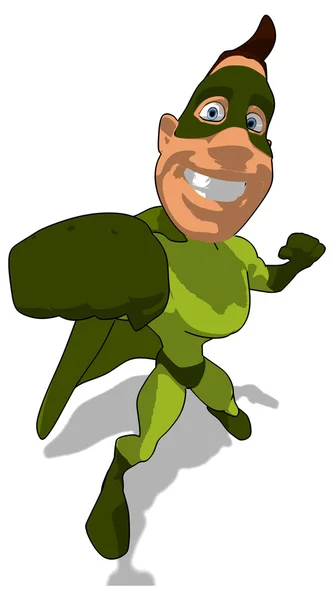 Fun cartoon superhero — Stock Photo, Image