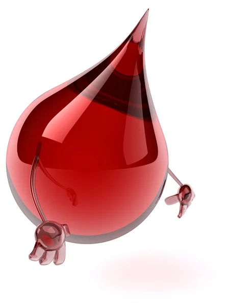 Cartoon Blood drop — Stock Photo, Image