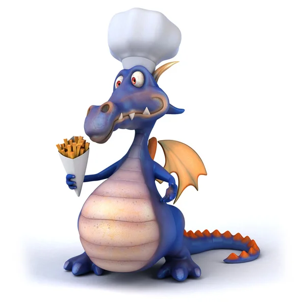 Fun cartoon dragon — Stock Photo, Image