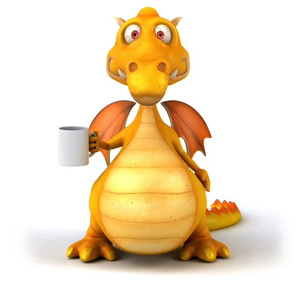 Spaß Cartoon Drache — Stockfoto