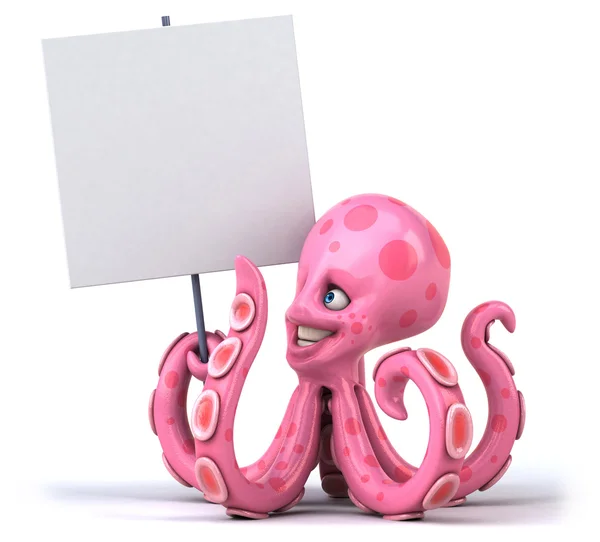 有趣的粉色章鱼 — 图库照片