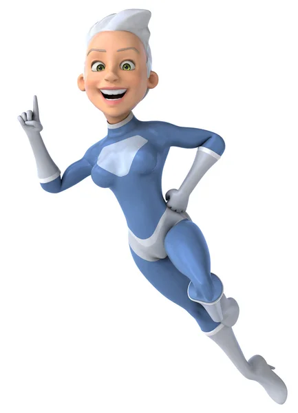 Fun superhero woman — Stock Photo, Image