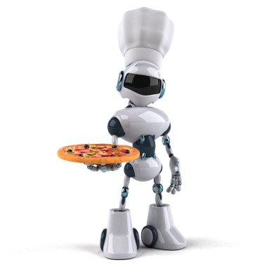 Robot Şef pizza ile