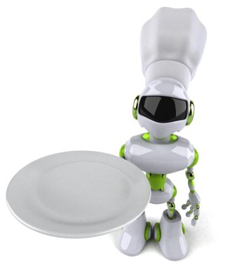 Eğlenceli çizgi film robot